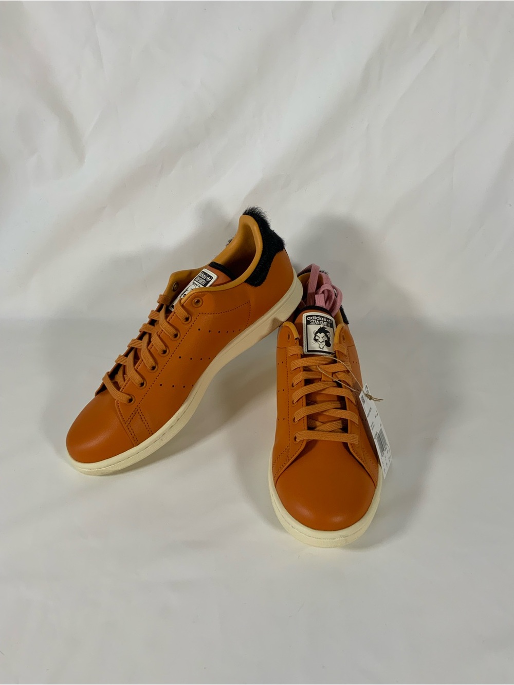 adidas Stan Smith Men’s Sneakers - Orange with Black Heel Lion king